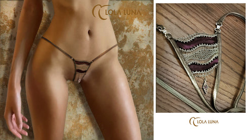 Sheerazade open thong Open G-string - lolaluna.com